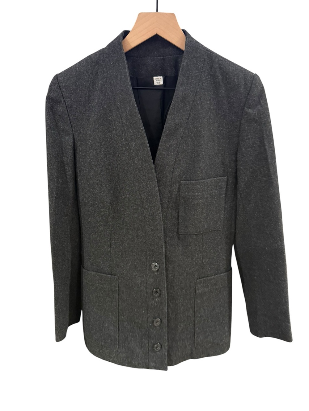 Vintage Peabody House Wool Blend Blazer Gray 7/8 Korean Made